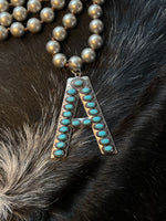 Turquoise Initial Necklaces