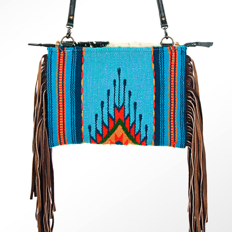 The Glitzy Cowhide Saddle Blanket Crossbody