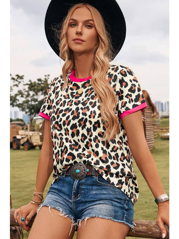 Hayley~ Leopard Print T Shirt