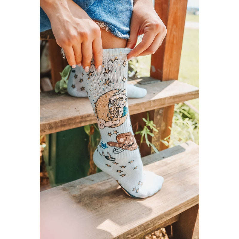 Cosmic Cowgirl Performance Boot Socks