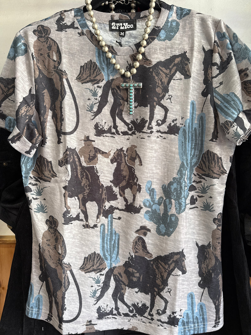 Dust It Off Cowboy Top