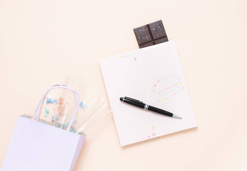 Sweeter Cards Chocolate Bar + Greeting Card in ONE! - Congratulations Chocolate Bar that opens as Greeting Card
