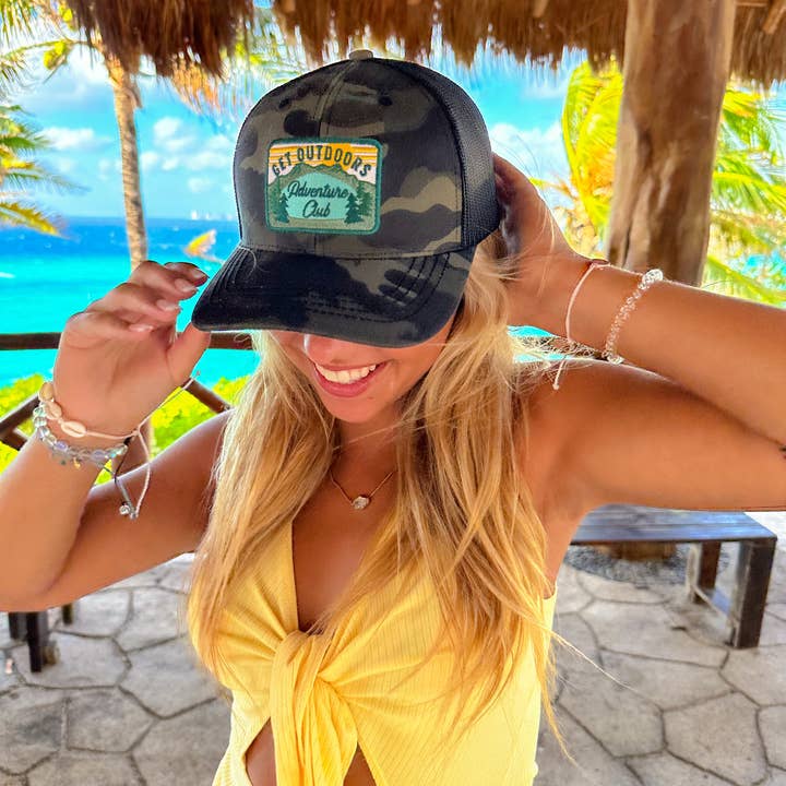Embroidered Adventure Club Patch CC Ball Cap