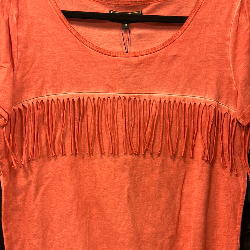 Pink Fringe Top