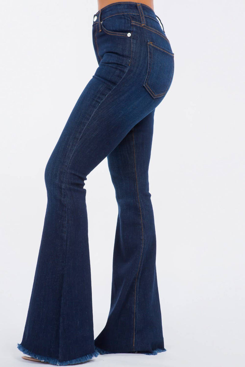 NFR Bell Bottom Jean in Dark Denim