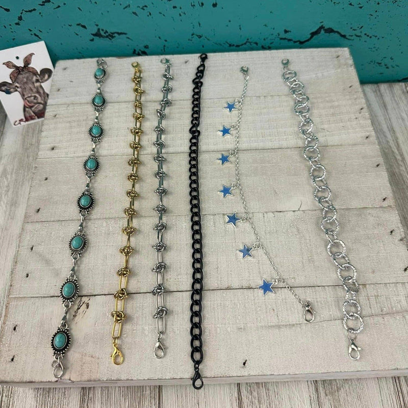 LARGE SILVER CIRCLES Trucker Hat Chain