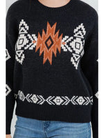 Southwestern Jacquard Knit Sweater