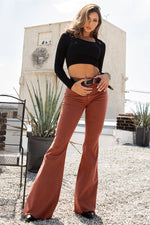 Bell Bottom jean in Rust
