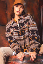 Aztec Pattern Shacket