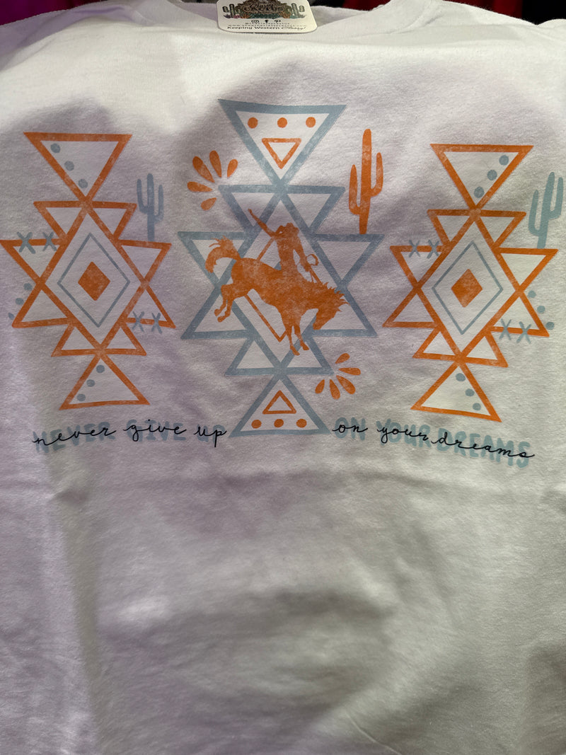 Never Give Up Graphic T