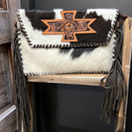 The Brown Colter Fringe Clutch