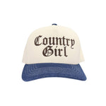 Country Girl Embroidered Trucker Hat