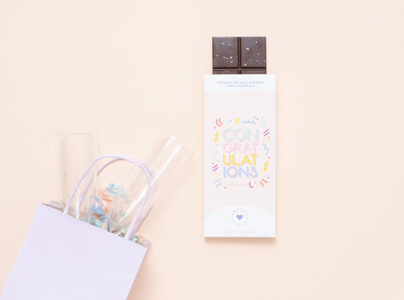 Sweeter Cards Chocolate Bar + Greeting Card in ONE! - Congratulations Chocolate Bar that opens as Greeting Card