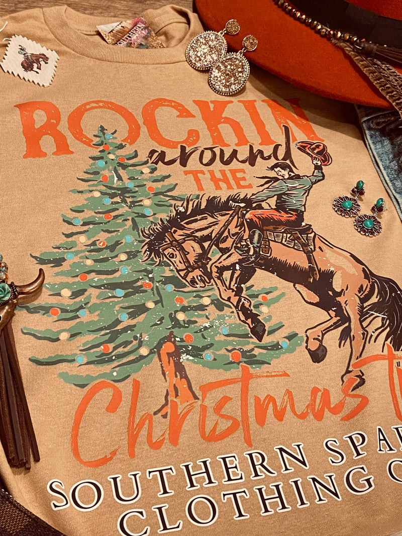 Western Rockin’ around the Christmas Tree Tee