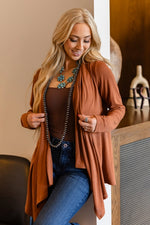 Soft Drape Open Cardigan