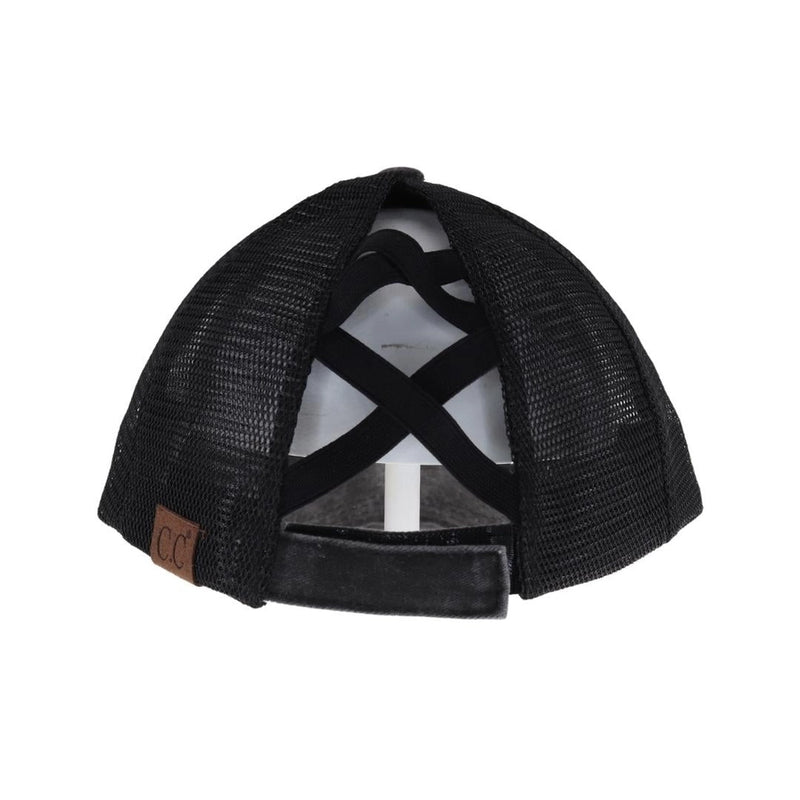 Distressed Aztec High Pony Ball Cap