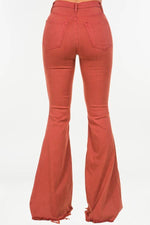 Bell Bottom jean in Rust