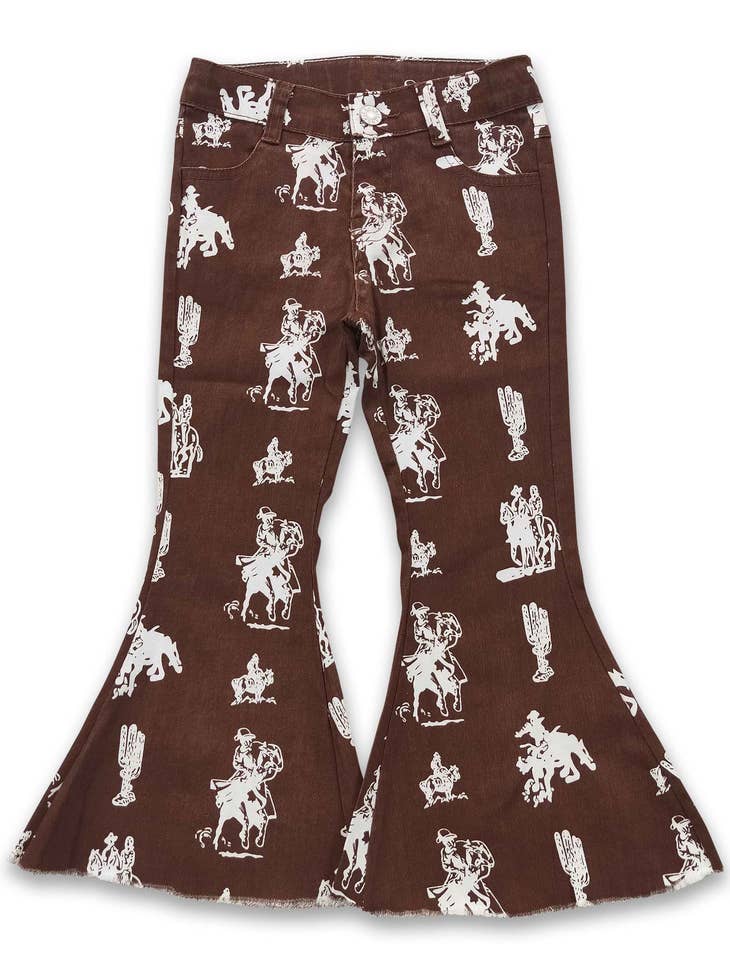 RJ- Brown Rodeo Flare Jeans