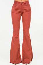 Bell Bottom jean in Rust
