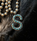 Turquoise Initial Necklaces