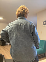 Light Stone Wash Denim Pearl Snap L/S