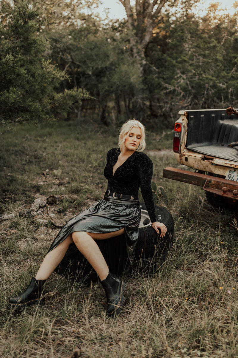 Gunmetal Charged Up Skirt