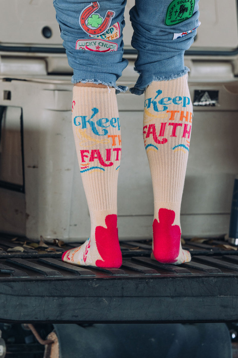 Keep The Faith Performance Boot Sock