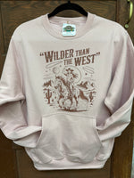 Wilder Than The West Pocketed Crewneck