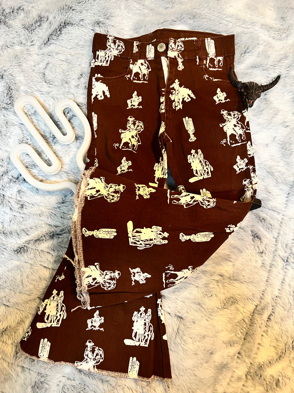 RJ- Brown Rodeo Flare Jeans
