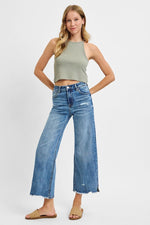 High Rise Crop Wide Leg