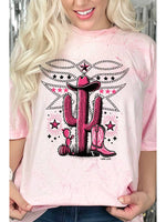 Boot Stitch Cactus Graphic T