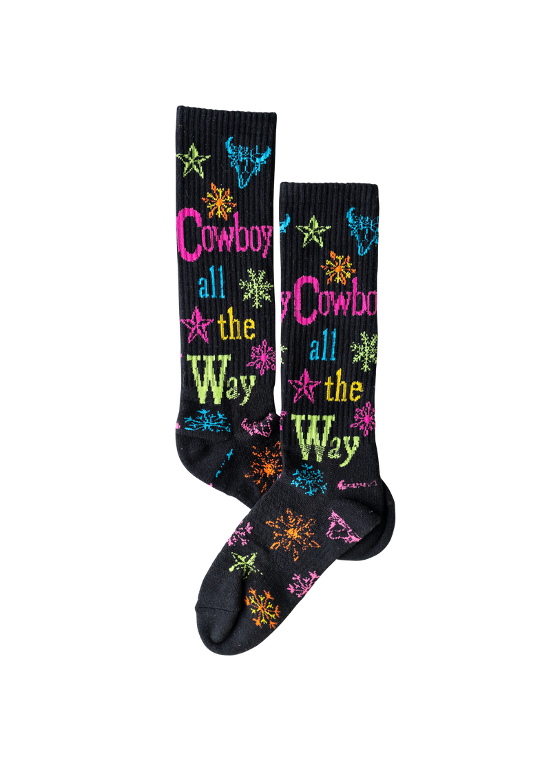 Cowboy All The Way Holiday Performance Socks