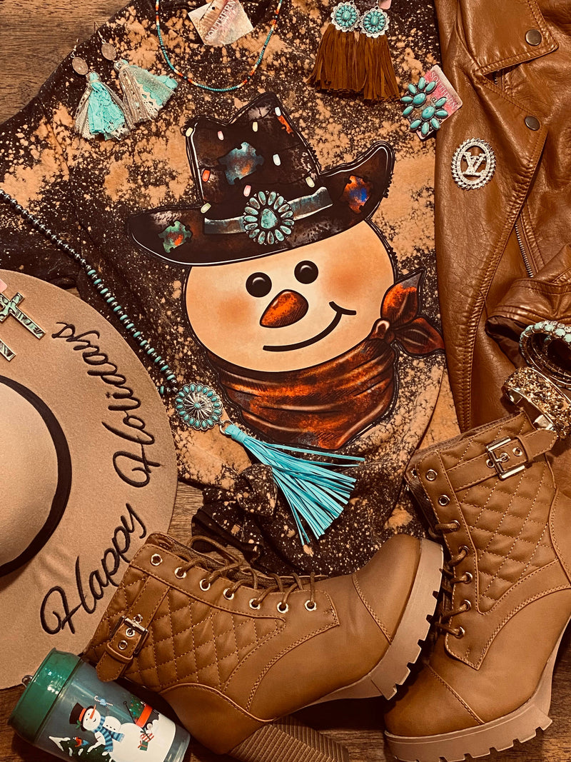 Cowboy Snowman