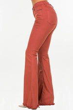 Bell Bottom jean in Rust