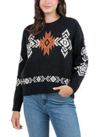 Southwestern Jacquard Knit Sweater