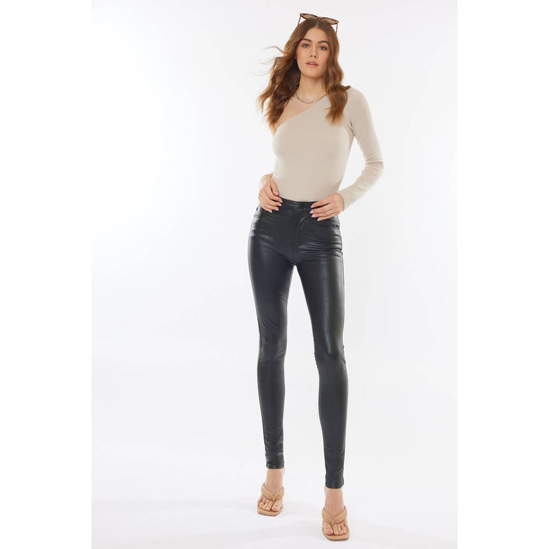 Kan Can Vegas Nights Black Skinny Pleather