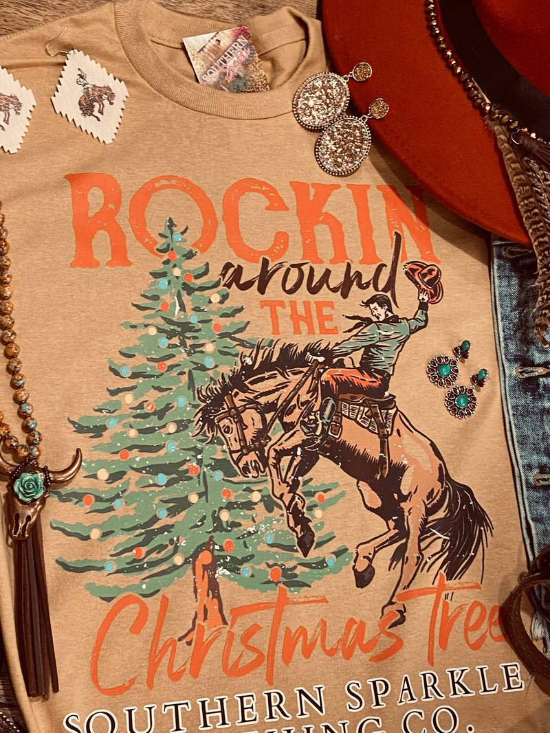Western Rockin’ around the Christmas Tree Tee