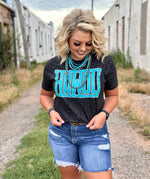 Howdy Black Leopard T