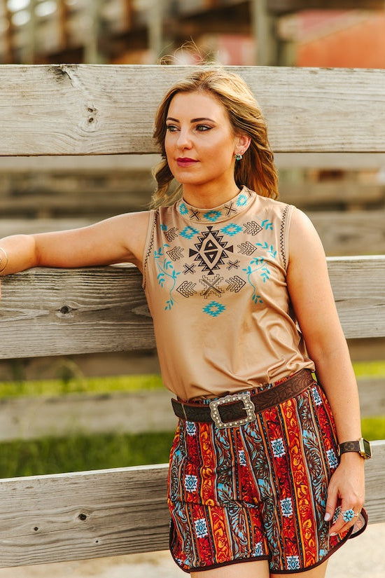 The Aztec Printed Tank Top
