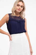 Lace Sleeveless Top