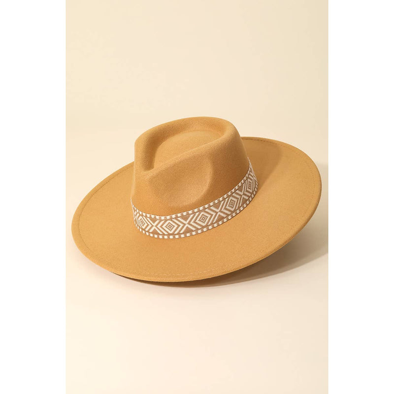 Anarchy Street - Boho Stripe Pattern Fedora Hat