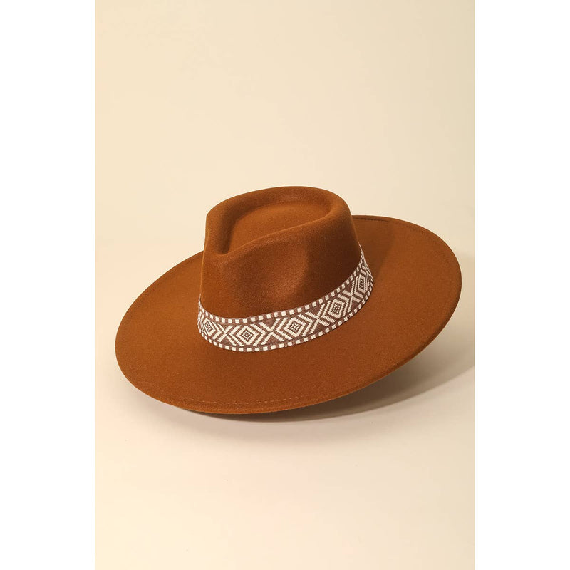 Anarchy Street - Boho Stripe Pattern Fedora Hat