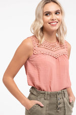 Lace Sleeveless Top