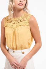 Lace Sleeveless Top