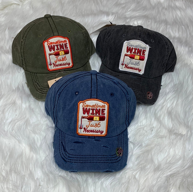 Wine is Necessary Ball Cap