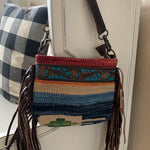 Etched Rainbow Handtooled Bag