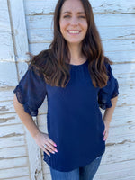 Ruffle Sleeve Top