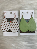 Leather Drop Earring