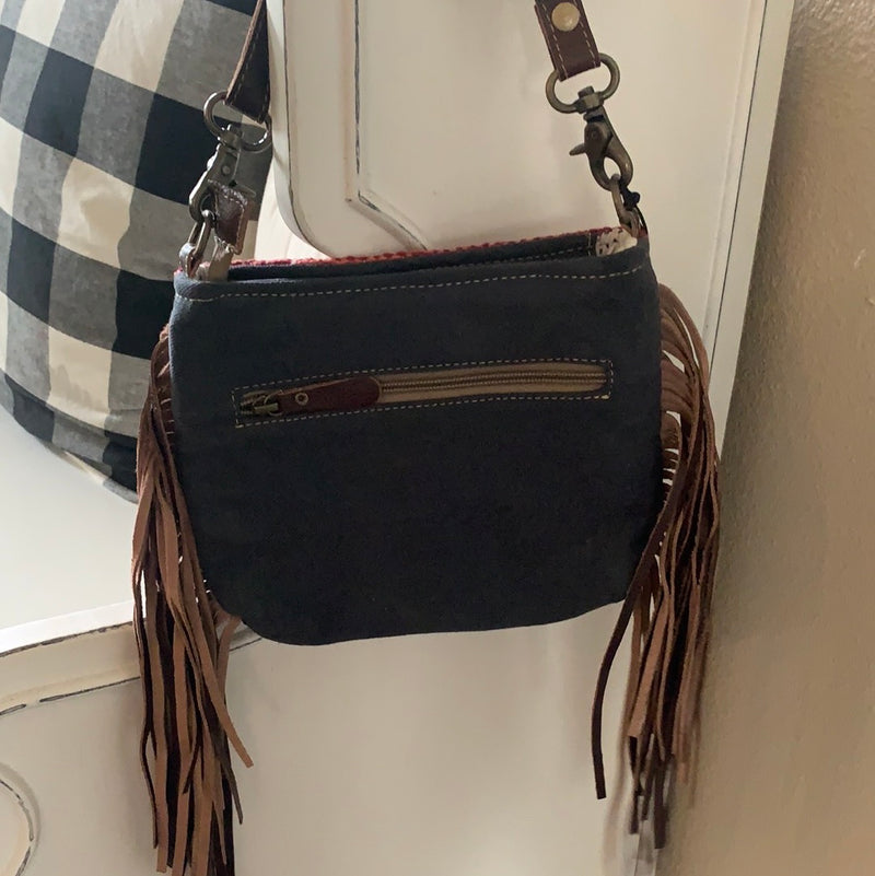 Etched Rainbow Handtooled Bag