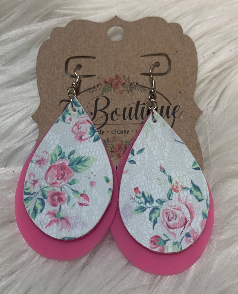 Double Tear Dangle Earring